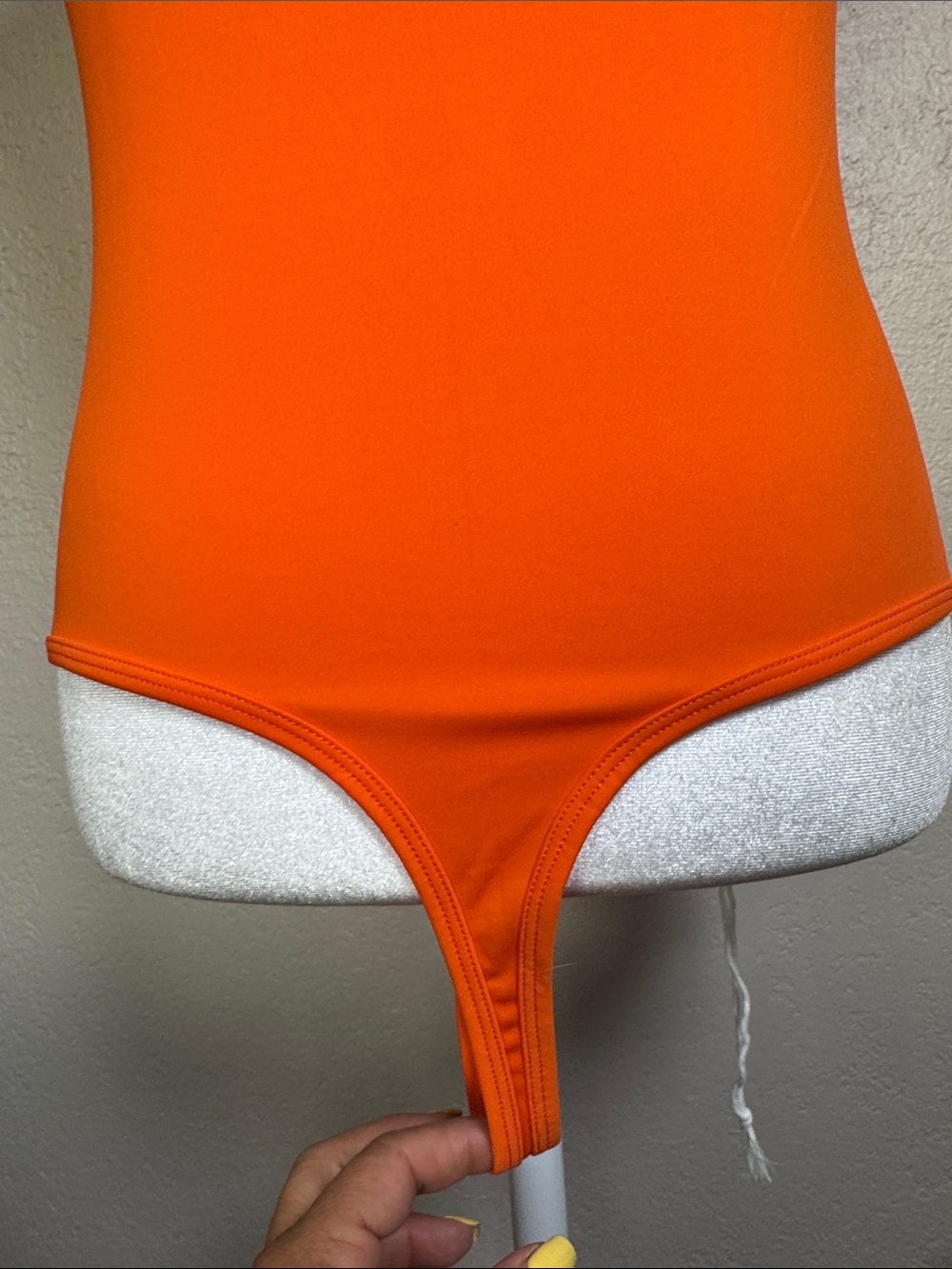 Popilush Orange Scoop Neck Bodysuit - Picture 5 of 9